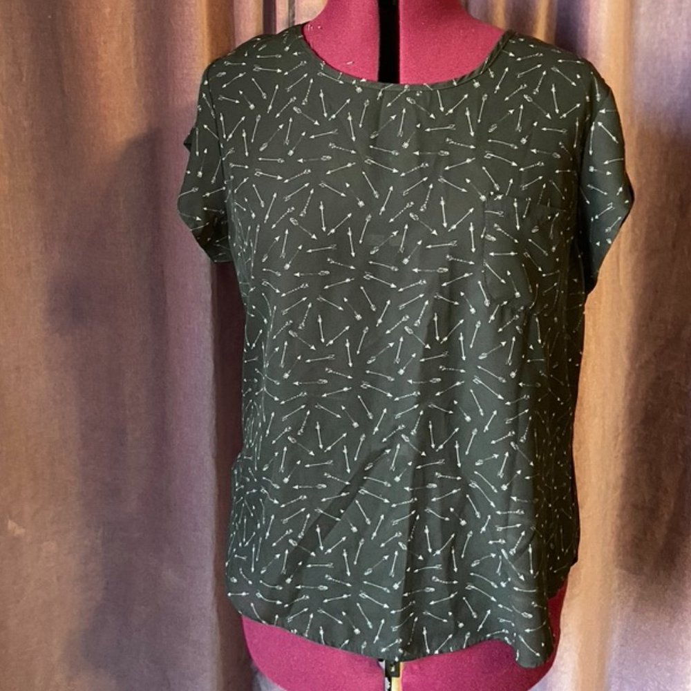 Black Arrow Blouse